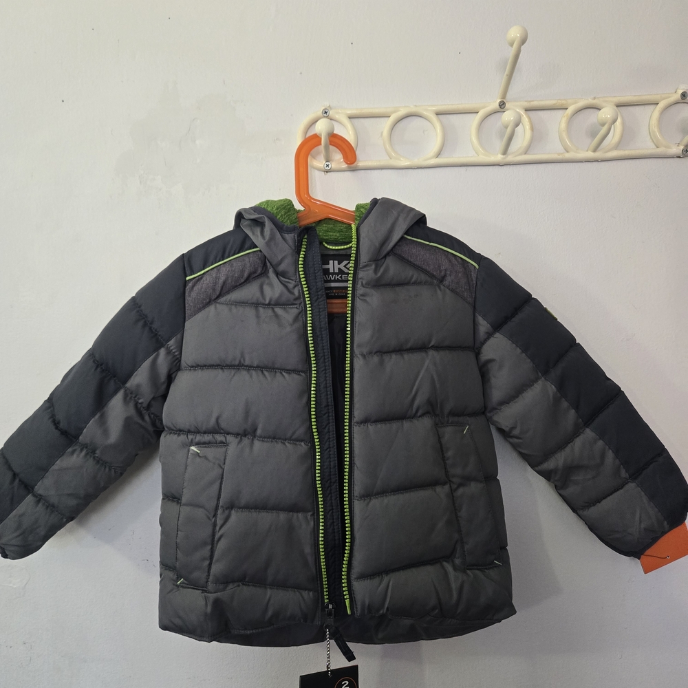 Hawke & Co Gray Jacket with Green Accents